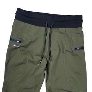 BYLT Premium Jogger Mens Medium Green Stretch Performance Athletic Gym Active - Picture 1 of 12