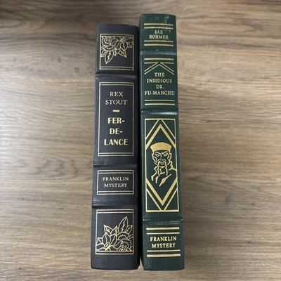 Franklin Mystery: Fer-de-Lance by Rex Stout / Insidious Dr Fu Manchu by Rohmer - Image 1 of 4