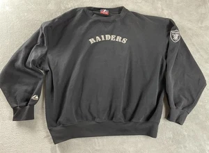Las Vegas Raiders Vintage Sweatshirt Herren 2XL Schwarz Rundhals NFL Pullover - Bild 1 von 13