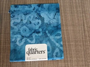 Stoff Quarters 100 % Baumwolle blau Batik Stoff 18"x 21" - Bild 1 von 2