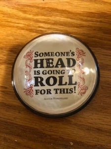 Disney Vintage Briefbeschwerer "Someone's Head Is Going to Roll" Alice im Wunderland - Bild 1 von 2