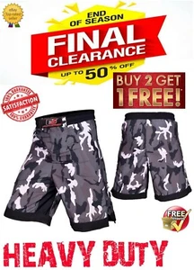 Fight MMA GRAPPLING SHORTS Cage Kick Boxing Trunks Muay Thai Gym Men Women UFC - Picture 1 of 60