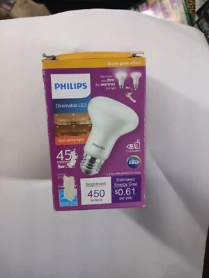 Philips Dimmable LED 45W Indoor R20 Flood Light, Warm Glow, 2700K Soft White - Image 1 of 4