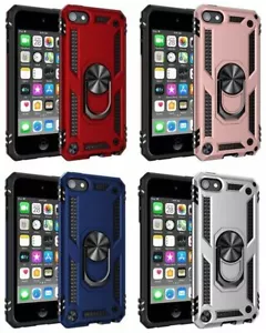 For iPod Touch 5th 6th & 7th Gen -Hard Hybrid Magnetic Ring Kickstand Armor Case - Picture 1 of 42