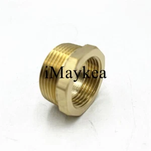 1-1/4" Male to 3/4" Female BSP Hex Nipple Pipe Fitting Brass Reducer Connector - Picture 1 of 5