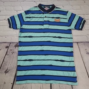 Superdry The Superstate Polo Shirt Mens Size XL Multicolored Striped Vaporwave - Picture 1 of 7