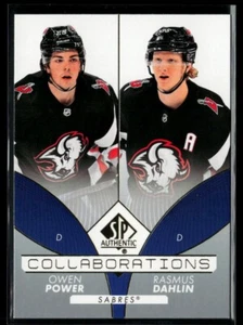 2022-23 SP Authentic Collaborations #C-11 Owen Power / Rasmus Dahlin RC - Picture 1 of 2