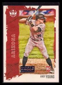 2021 Panini Diamond Kings Andy Young Blue Artist Proof Rookie Card Diamondbacks - Bild 1 von 2