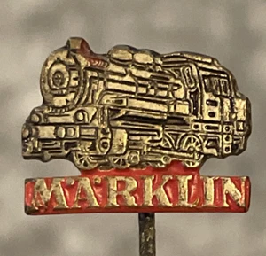 Marklin Model Trains Engine Toy Hobby German Logo Emblem Vintage Stick Lapel Pin - Bild 1 von 14