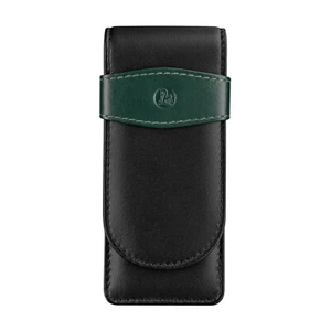 Pelikan TG31 / TG32  Genuine Leather Case in Black or Black-Green for 3 Pens - Picture 1 of 6