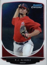 2013 Bowman Chrome Prospects Angels Baseball Card #BCP170 R.J. Alvarez