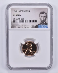 1960 Large Date Lincoln Memorial Cent PF67 RD NGC Special Label - Picture 1 of 5