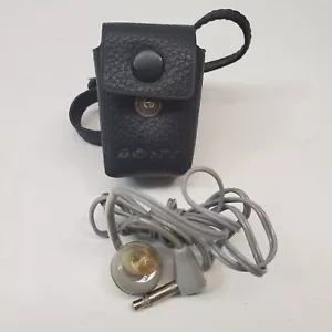 Vintage (1960's) Sony ME 21 Earpiece Earphone Piezo Crystal With Carry Case RARE - Picture 1 of 5