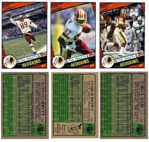 Alvin Garrett Charlie Brown Virgil Seay Custom Redskins Smurfs Card Lot