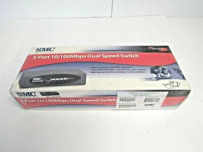 SMC Networks New SMC-EZ6505TX 5-Port 10/100Mbps Dual Speed Switch 20-2 - Image 1 of 4