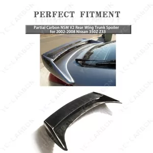 Partial Carbon NSM V2 Rear Wing Trunk Spoiler for 2002-2008 Nissan 350Z Z33 - Bild 1 von 11