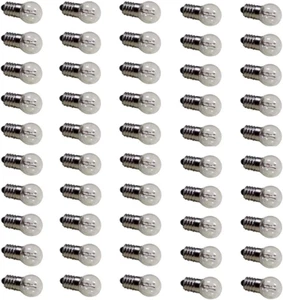 Pack of 50 E10 12V 0.3A DC Warm White Miniature Screw Base Bulb Light Bulbs (12V - Picture 1 of 12