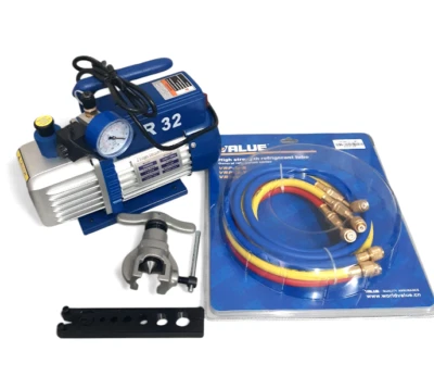 POMPA VUOTO CONDIZIONATORE 48 LITRI  COMING PIU FLESSIBILI 1/4 E CARTELLATRICE - Immagine 1 di 4