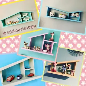 Mcm Midcentury Modern Style House Shaped Shelf Kitsch Collection Doll House - Picture 1 of 6