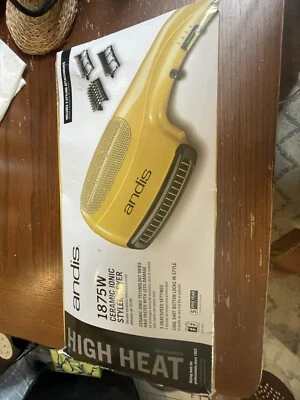 Secador de pelo iónico cerámico Andis con accesorio de cepillo 1875W Foto 1 de 4