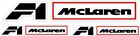 MCLAREN Formula 1 STICKER Decal F1 Vinyl Formula 1 x3