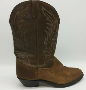 Laredo Lea Vamp Fox braune Leder Western Cowboystiefel Damen 9,5 Freizeit elegant - Bild 1 von 10