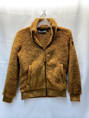 Suéter Free Country Tostado/Marrón Polar Cremallera Completa Mediano Foto 1 de 4