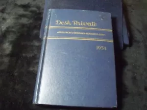 CALANDRA, DIARIO, PROMEMORIA ECC. SCRIVANIA VINTAGE PRIVATA 1954 SPEDIZIONE GRATUITA - Foto 1 di 7