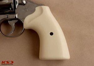 KSD Brand Colt Python (Pre 2020) Compatible Ivory Acrylic Grips - Picture 1 of 2