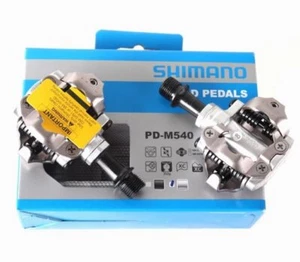 Shimano PD-M540 MTB XC CX SPD Pedals Set w/ Cleat SM-SH51, Silver, NIB - Picture 1 of 2