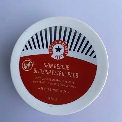 FIRST AID BEAUTY Skin Rescue-Blemish Patrol Pads-28 Pads-Safe For Sensitive Skin - Image 1 of 3