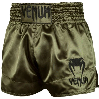 Pantalones Cortos Venum Classic Muay Thai - Caqui/Negro Foto 1 de 4