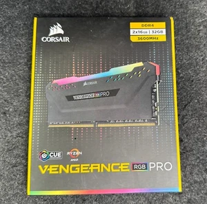32GB CORSAIR Vengeance RGB Pro (2 x 16GB) DDR4 3600 288-Pin PC RAM (NUEVO) - Imagen 1 de 2