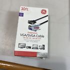 GE 10 ft. VGA SVGA Cable, Extension Cable, Video-NOB