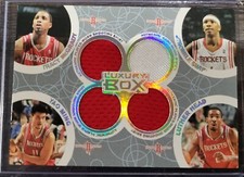 2005-06 Topps Luxury Box Yao Ming Tracy McGrady Swift Head Quad Jersey #/193