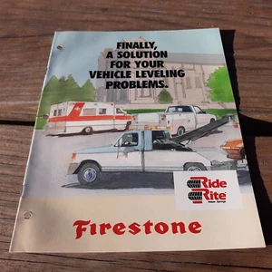 Firestone Ride Rite Vehicle Leveling Brochure Ad Commercial Industrial Ambulance - Picture 1 of 2
