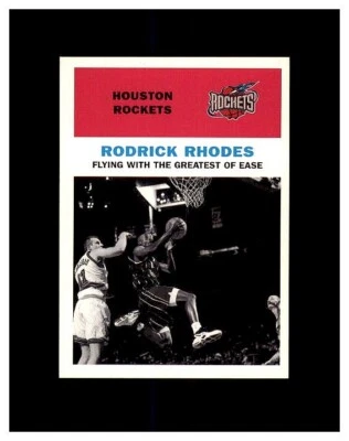 1998-99 Fleer Tradition Rodrick Rhodes Houston Rockets #123 - Image 1 of 2