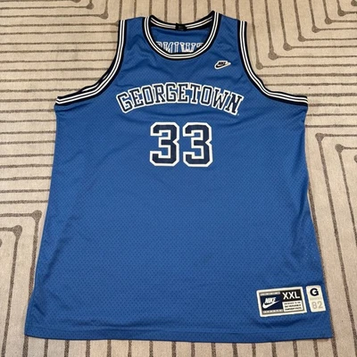 Camiseta deportiva vintage Nike Georgetown Hoyas Patrick Ewing #33 XXL 100 % auténtica Foto 1 de 4