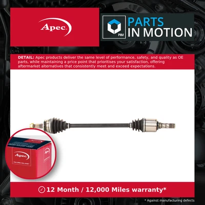 Drive Shaft fits SUBARU LEGACY BM, BR 2.0 Front Left or Right 09 to 14 Apec New - Image 1 of 4