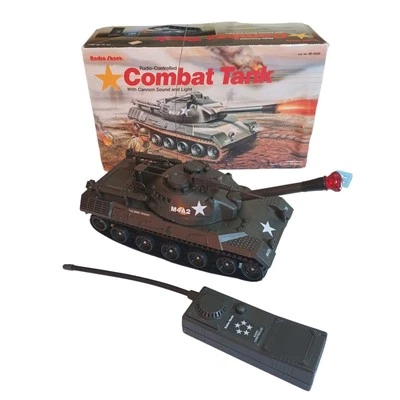 Radio Shack Remote Control Combat Tank With Sound # 60-4040 In Box Working VGC - Image 1 of 4