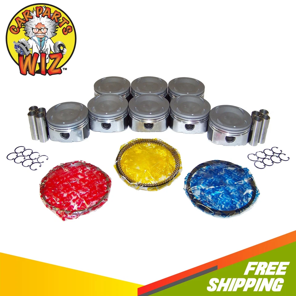 Engine Pistons and Rings Fits 04-14 Infiniti QX56 Nissan Armada Titan 5.6L - Image 1 of 1