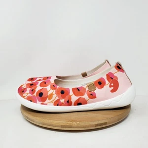 Zapatos planos UIN para mujer 8 hibisco coloridos usables arte minimalista ballet - Imagen 1 de 13
