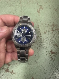 fossil watch men stainless steel blue CH2332 Analog - Picture 1 of 3