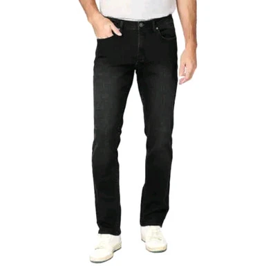 Buffalo David Bitton Men's 38x30 Straight Stretch Jackson 5-pocket Jeans Black - Image 1 of 4