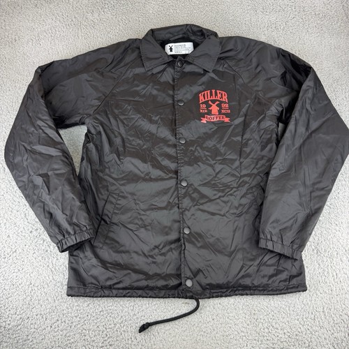 Giacca a vento Dutch Bros Coach uomo taglia small nera killer foderata caffè