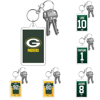 GREEN BAY PACKERS Diseño Personalizado NFL Fútbol Estilo 2 Lados Grande Foto Llavero Foto 1 de 4