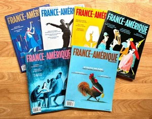 FRANCE AMERIQUE Magazine Bilingual French Culture 2019 Lot of 6 Issues - Picture 1 of 1