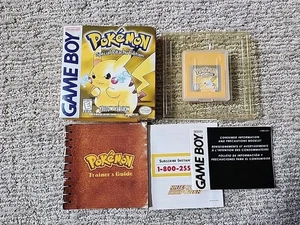 Pokemon Versión Amarilla Edición Especial Pikachu Nintendo Game Boy PRIMERA IMPRESIÓN EN CAJA - Imagen 1 de 15