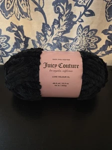 Lote de 4 madejas Juicy Couture Luxe Velour XL hilo color regaliz descontinuado  - Imagen 1 de 8