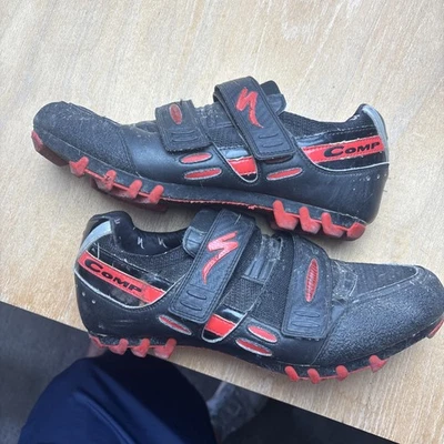 Zapatos de ciclismo de carretera Specialized Comp para hombre talla EU 44 US 10,5 negro rojo Foto 1 de 4